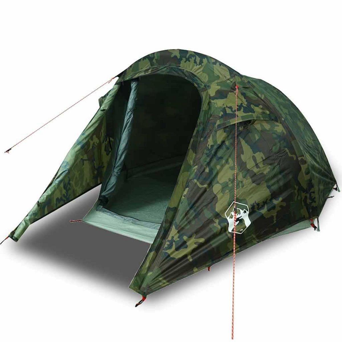 VIDAXL Tente de camping tunnel 3 personnes camouflage impermeable