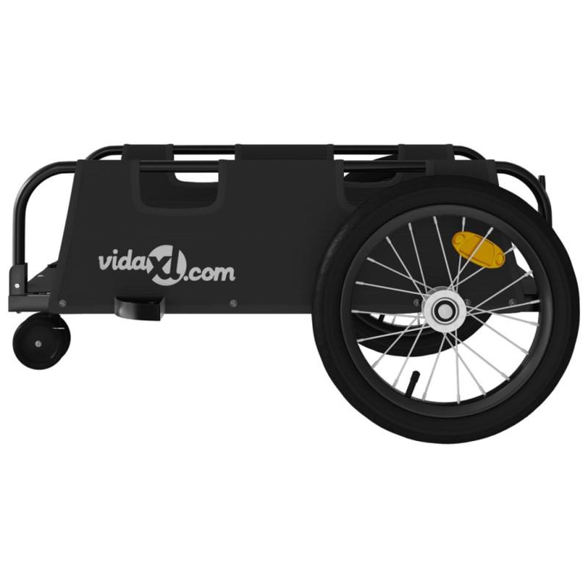 Voir la diapositive 6 : VIDAXL Remorque de vélo noir tissu oxford et fer