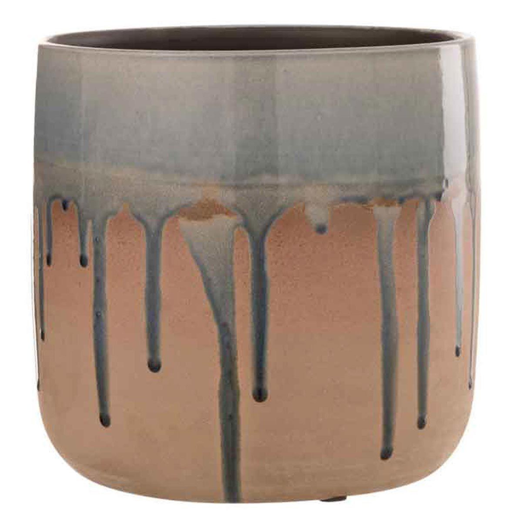 J-LINE Cache-Pot en Céramique  Droplet  22cm Beige