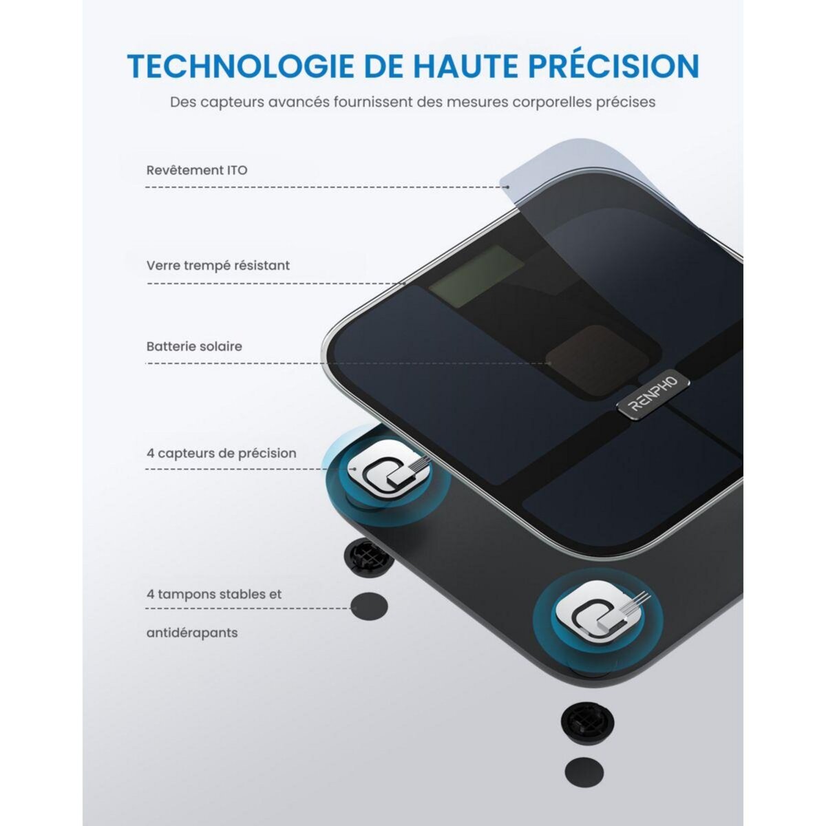 RENPHO Capteur de silhouette connecté Elis Solar 2 A020