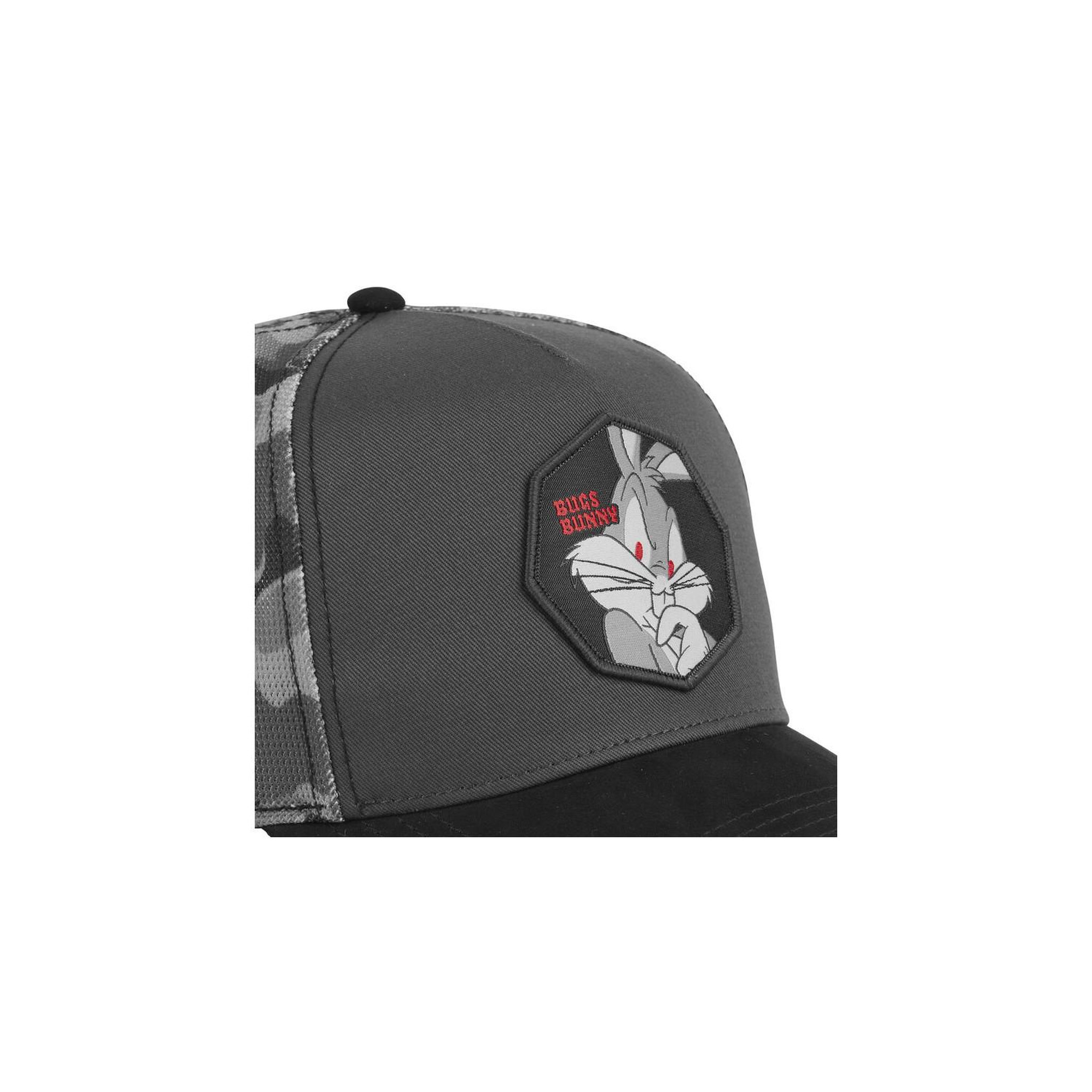 Voir la diapositive 3 : CAPSLAB Casquette trucker premium avec filet effet Bambou Looney Tunes Bugs