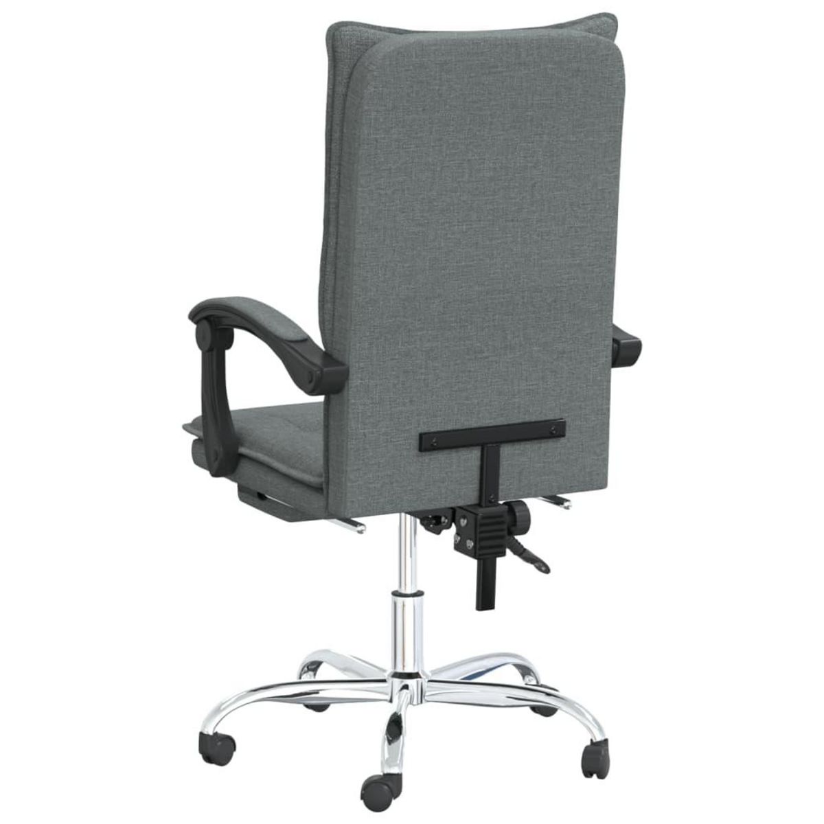 VIDAXL Fauteuil inclinable de bureau Gris fonce Tissu