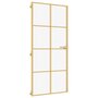 Voir la diapositive 3 : VIDAXL Porte interieure mince dore 93x201,5 cm verre trempe aluminium