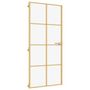 Voir la diapositive 3 : VIDAXL Porte interieure mince dore 93x201,5 cm verre trempe aluminium