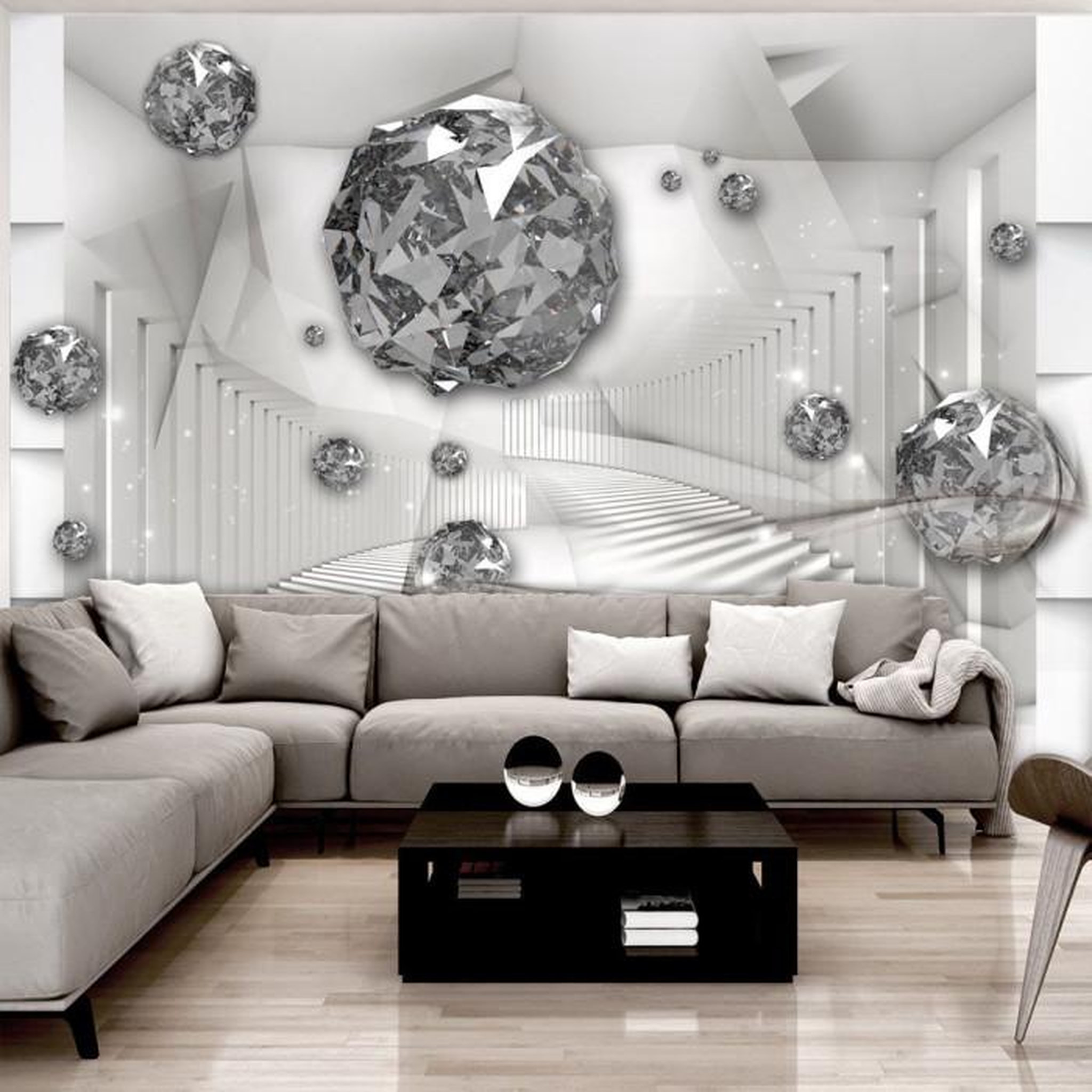 Paris Prix Papier Peint  Diamond Chamber. Coloris disponibles : Multicolore
