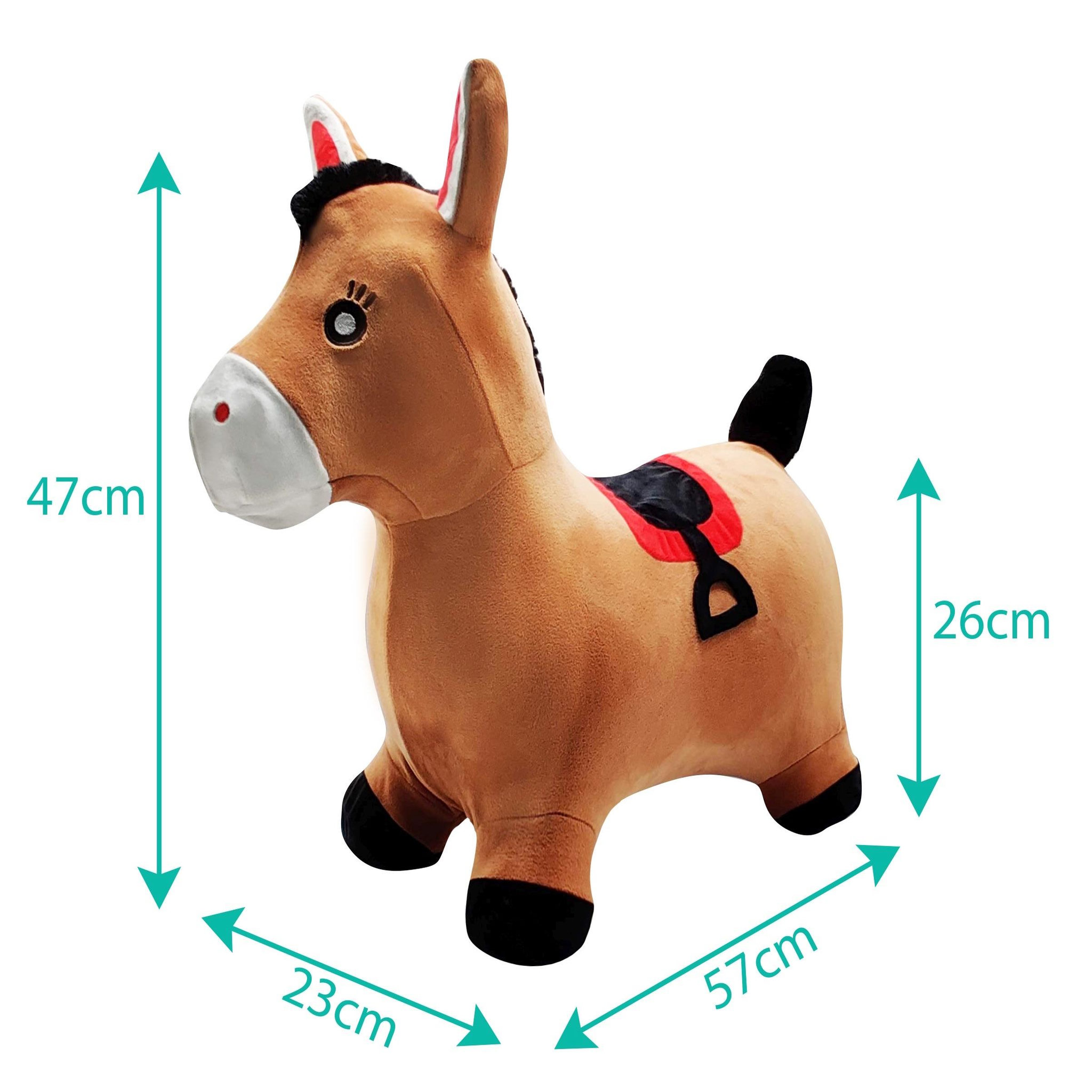 Voir la diapositive 3 : Lexibook Poney Sauteur Gonflable avec housse en peluche