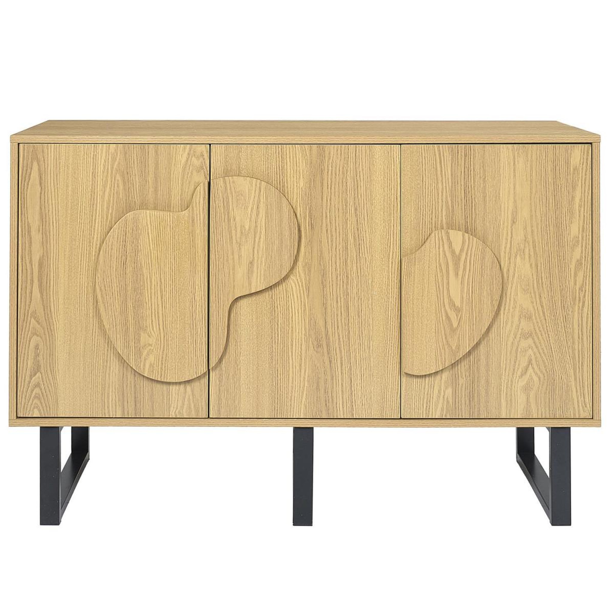 Voir la diapositive 3 : The Home Deco Factory Buffet 3 portes  calypso  120cm marron