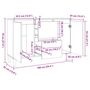 Voir la diapositive 6 : VIDAXL Buffet noir 101x35x70 cm bois d'ingenierie