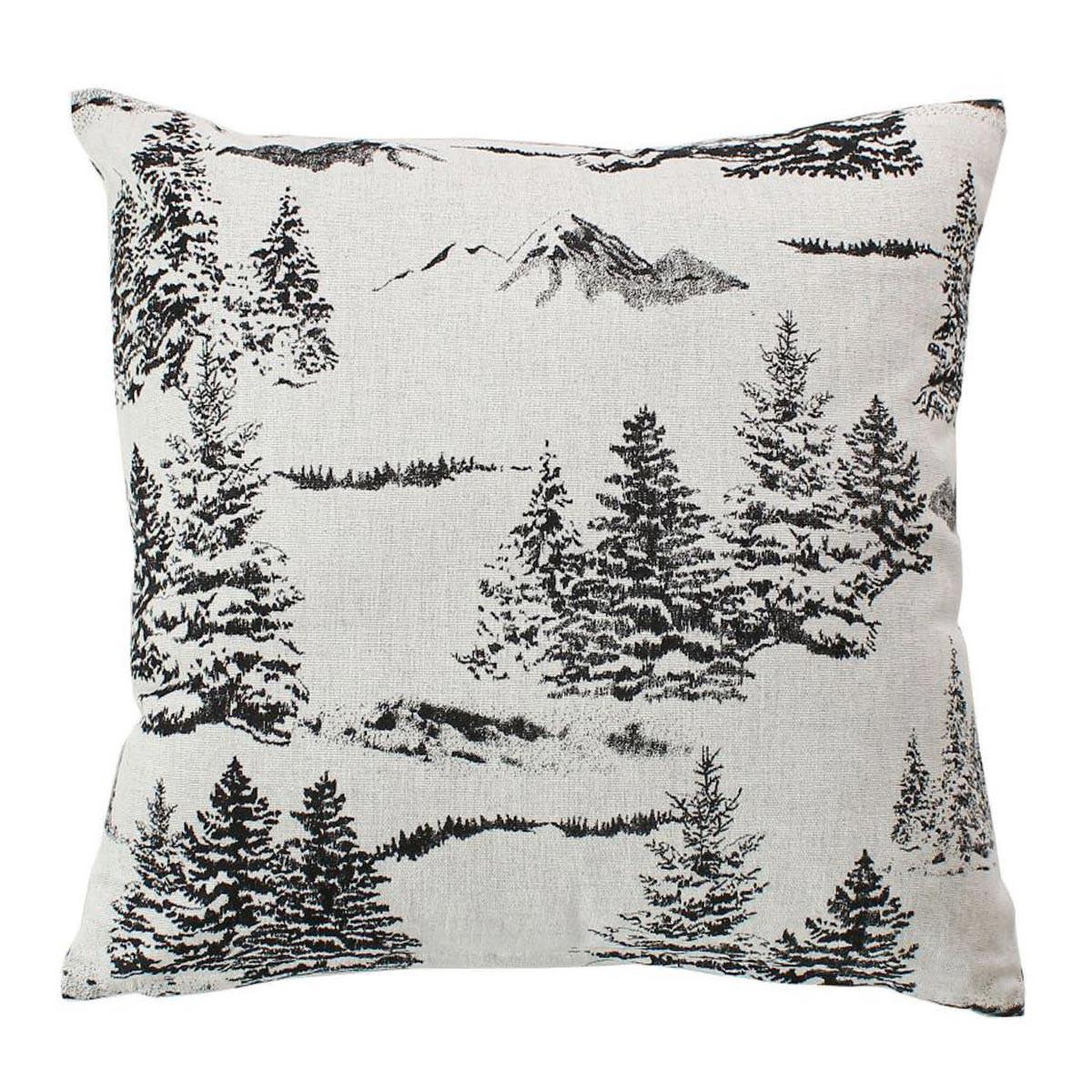 ENJOY HOME Coussin déco de noël  ebène  40x40cm écru & anthracite