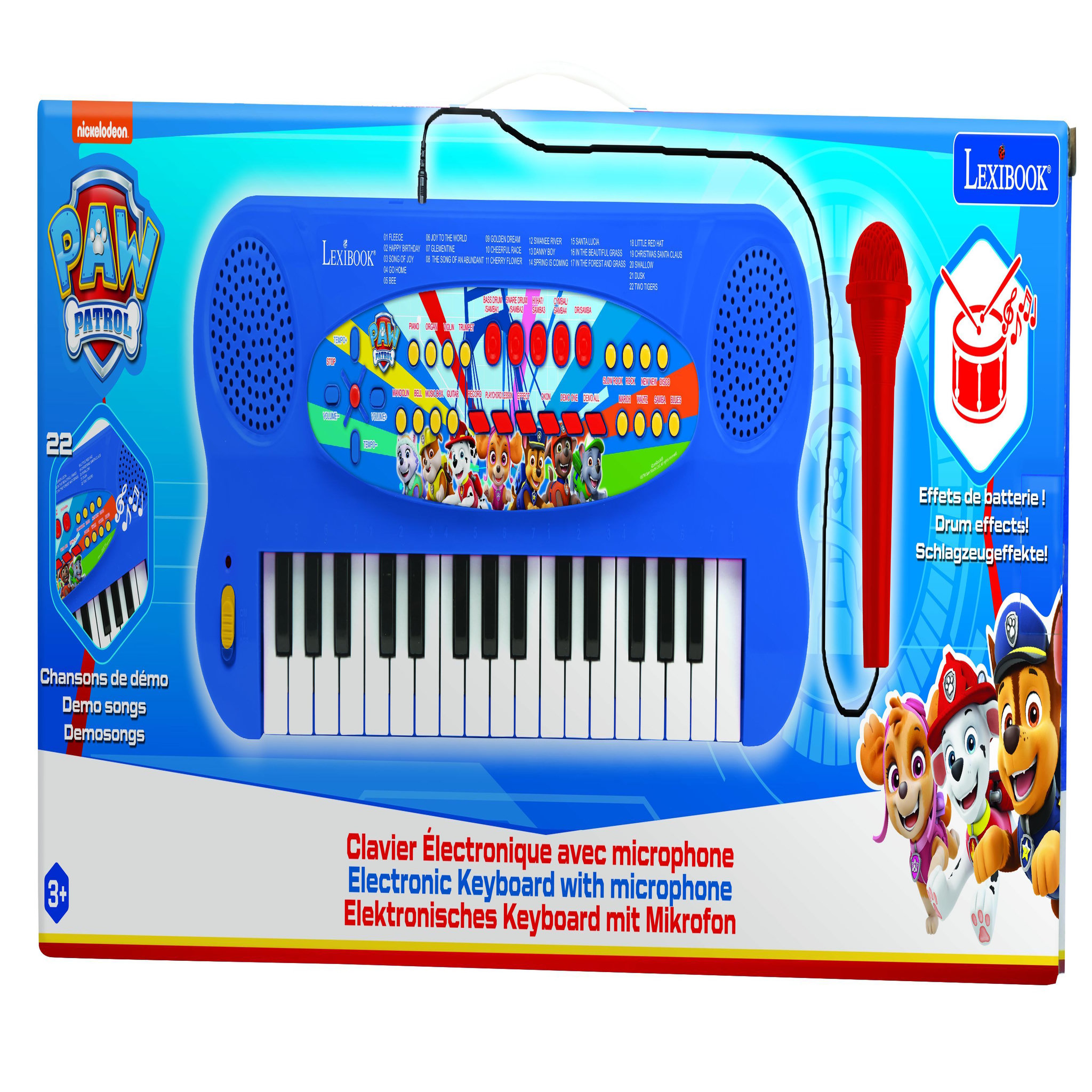 Voir la diapositive 5 : Lexibook Clavier Électronique Musical avec Micro Pat Patrouille