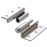 CENTRALE BRICO Lot de 2 paumelles acier pour meuble HETTICH, L.50 x l.40 mm