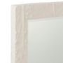 Voir la diapositive 2 : Paris Prix Miroir Mural Design  Relief Fleur  61cm Blanc
