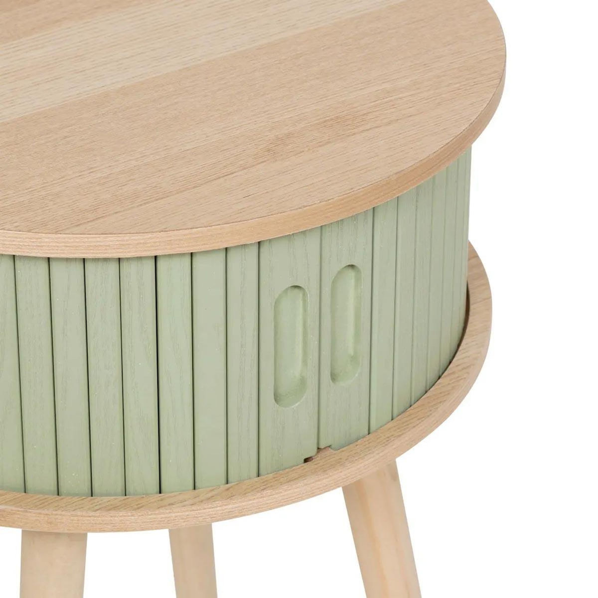 ATMOSPHERA Table de Chevet 2 Portes  Nysos  54cm Vert