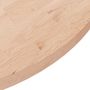 Voir la diapositive 3 : VIDAXL Dessus de table rond Ø90x2,5 cm Bois de chene massif non traite