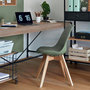 Voir la diapositive 2 : TOILINUX Lot de 4 chaises design scandinave BAYA