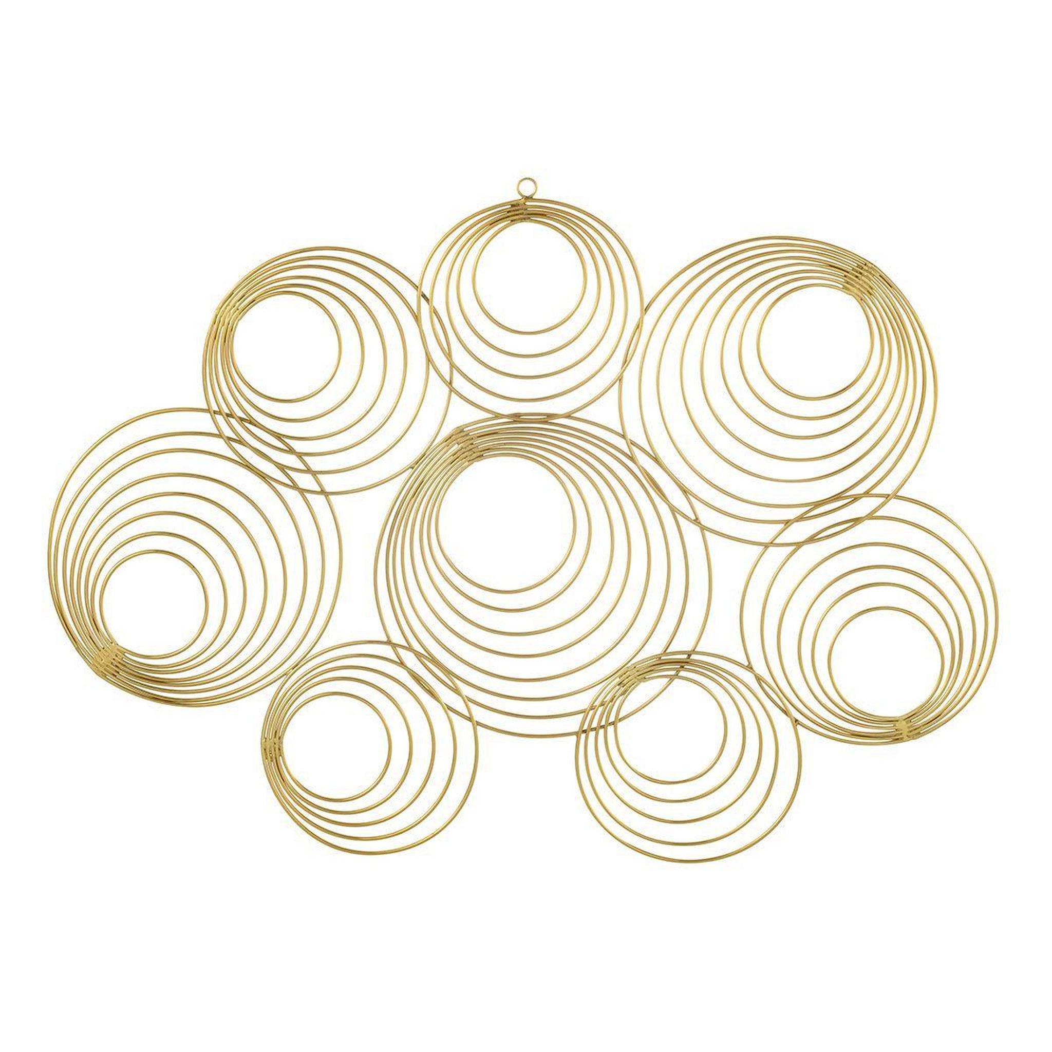 J-LINE Décoration murale design  rond  90cm or