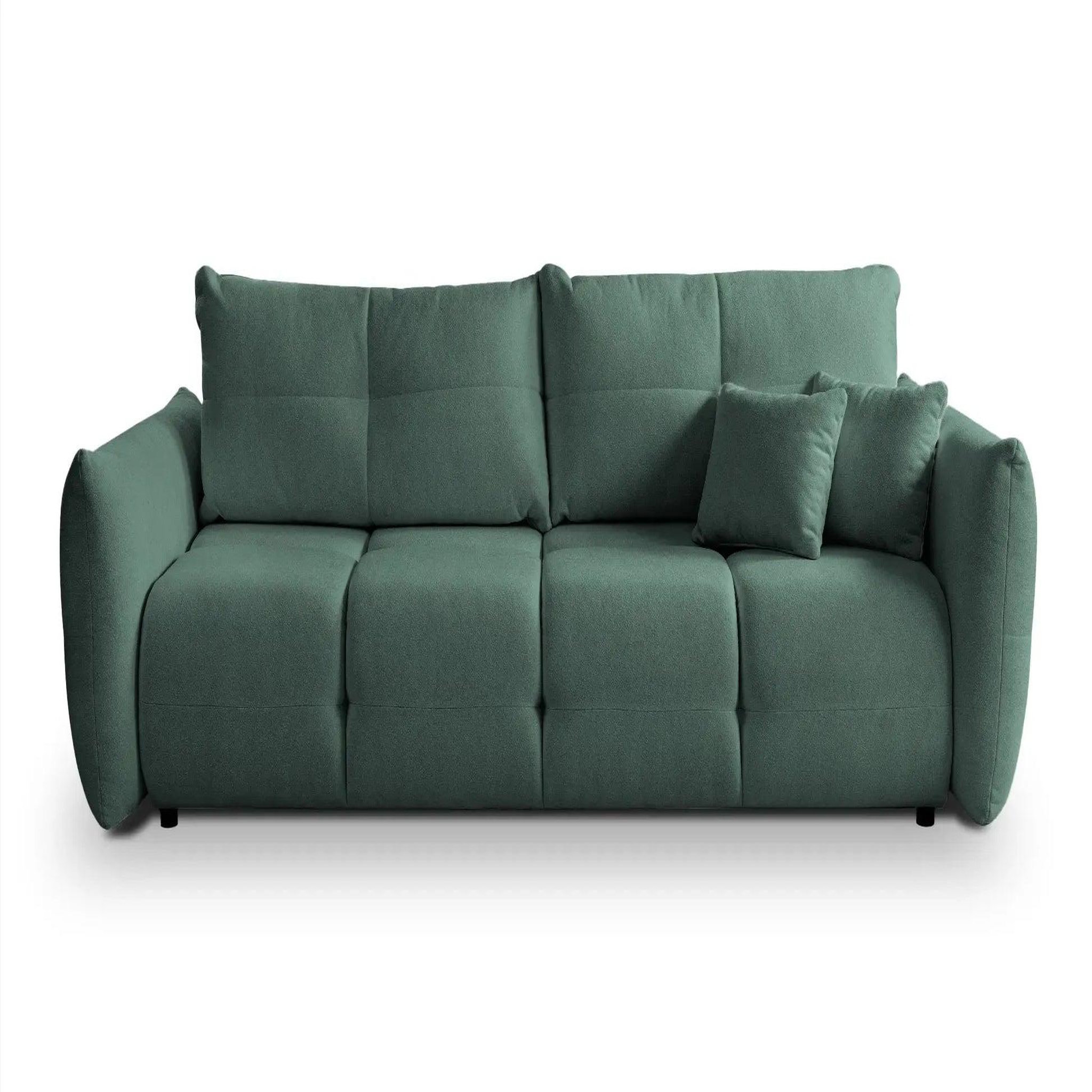 Voir la diapositive 1 : CASANOVA PARIS June - canapé droit convertible tissu bouclette