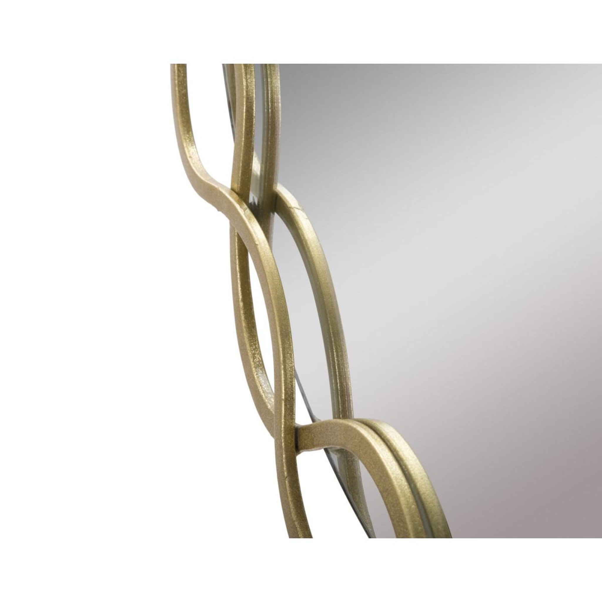 Voir la diapositive 4 : Paris Prix Miroir mural design  eleanor  73cm or