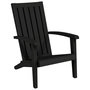 Voir la diapositive 3 : VIDAXL Chaises de jardin Adirondack lot de 2 noir polypropylene