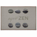 Paris Prix Tapis Déco Imprimé  Esprit Zen  40x60cm Gris