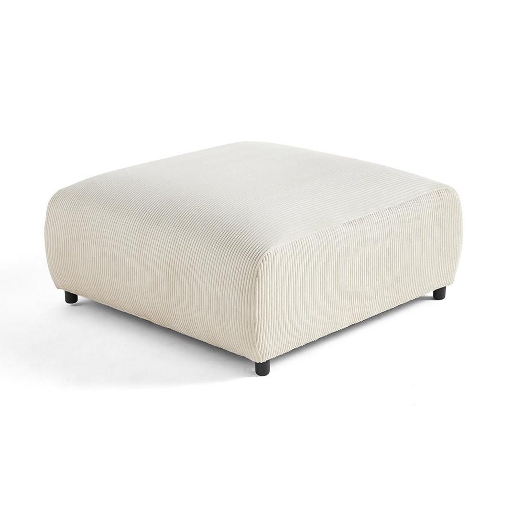 Voir la diapositive 2 : LISA DESIGN Garance - grand pouf modulable - en velours côtelé