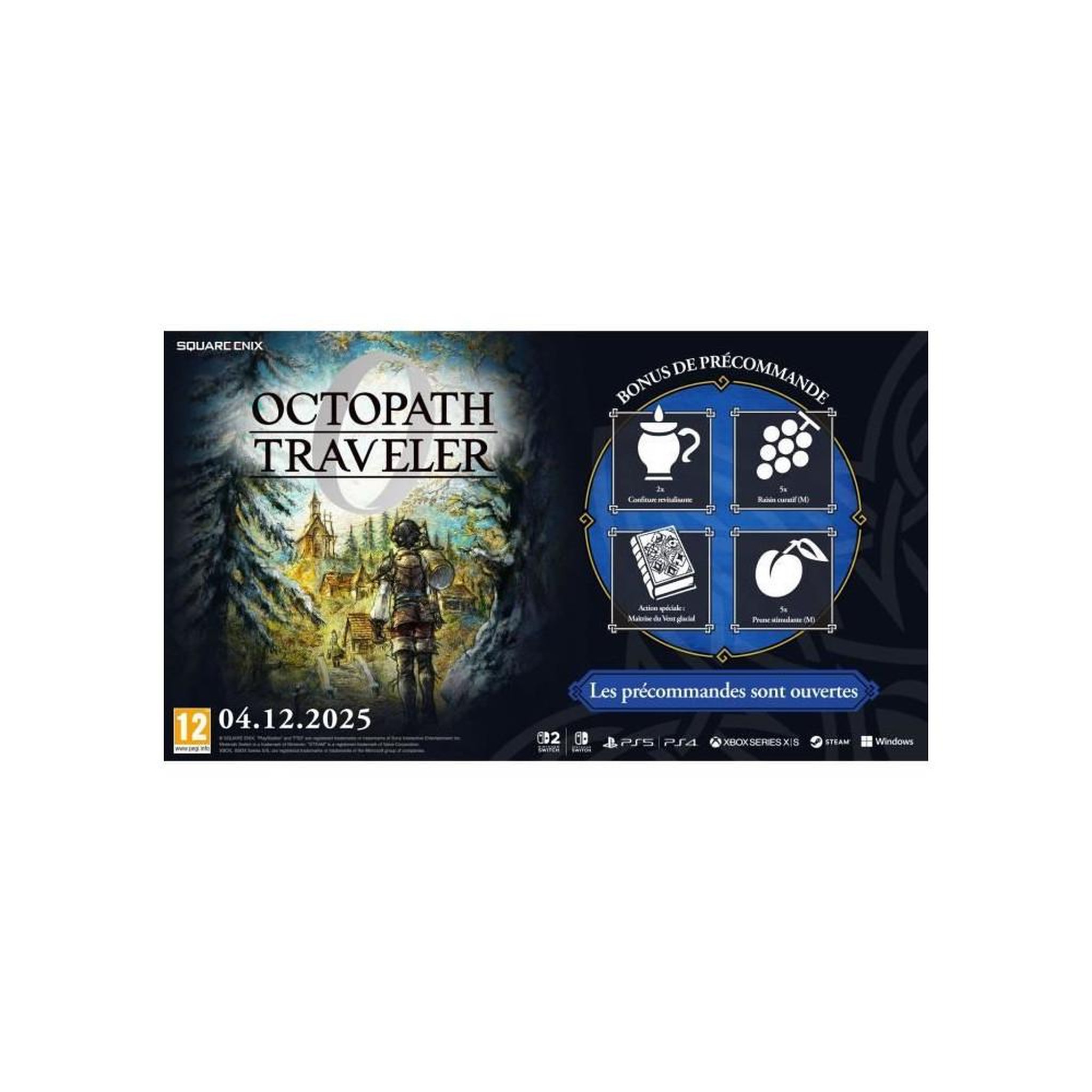 Voir la diapositive 2 : Square-Enix Octopath Traveler 0 SWITCH
