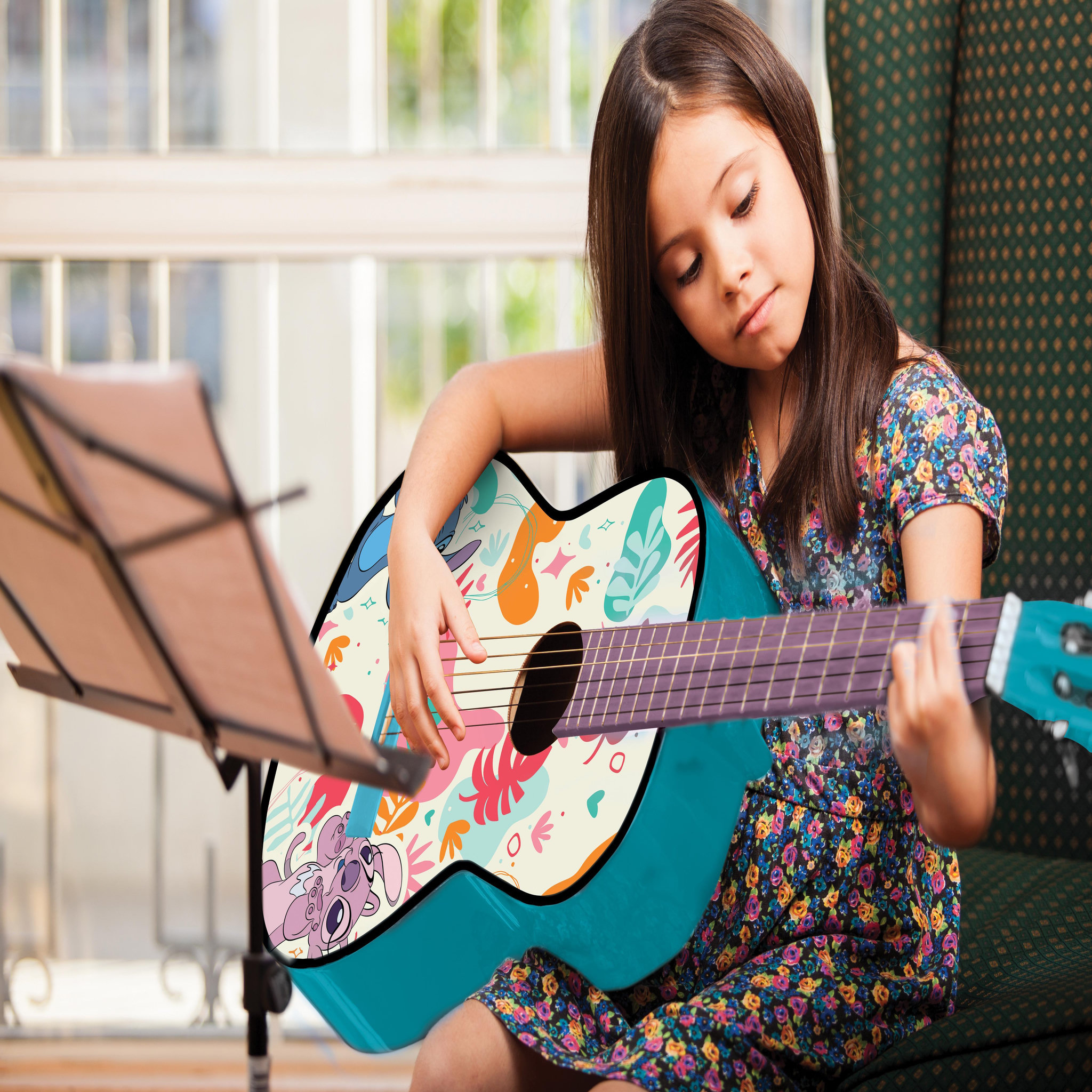 Voir la diapositive 5 : Lexibook Guitare Acoustique Stitch