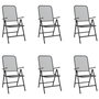Voir la diapositive 3 : VIDAXL Ensemble a manger de jardin 7 pcs anthracite metal maille