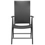 Voir la diapositive 3 : VIDAXL Chaises de jardin lot de 4 Resine tressee Noir