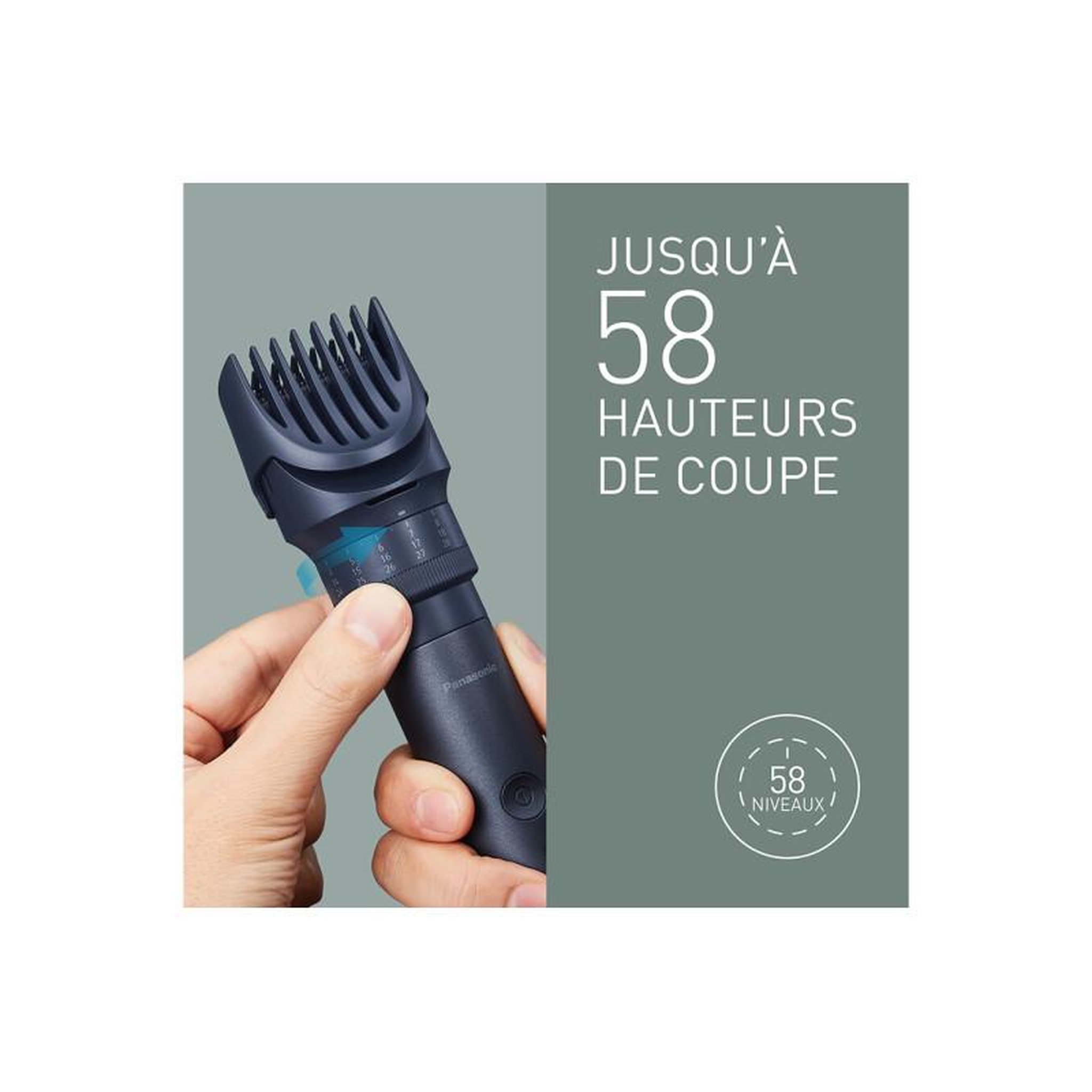 Voir la diapositive 2 : PANASONIC Tondeuse homme Panasonic Kit tondeuse Multishape XSHAPE PACK 1EU