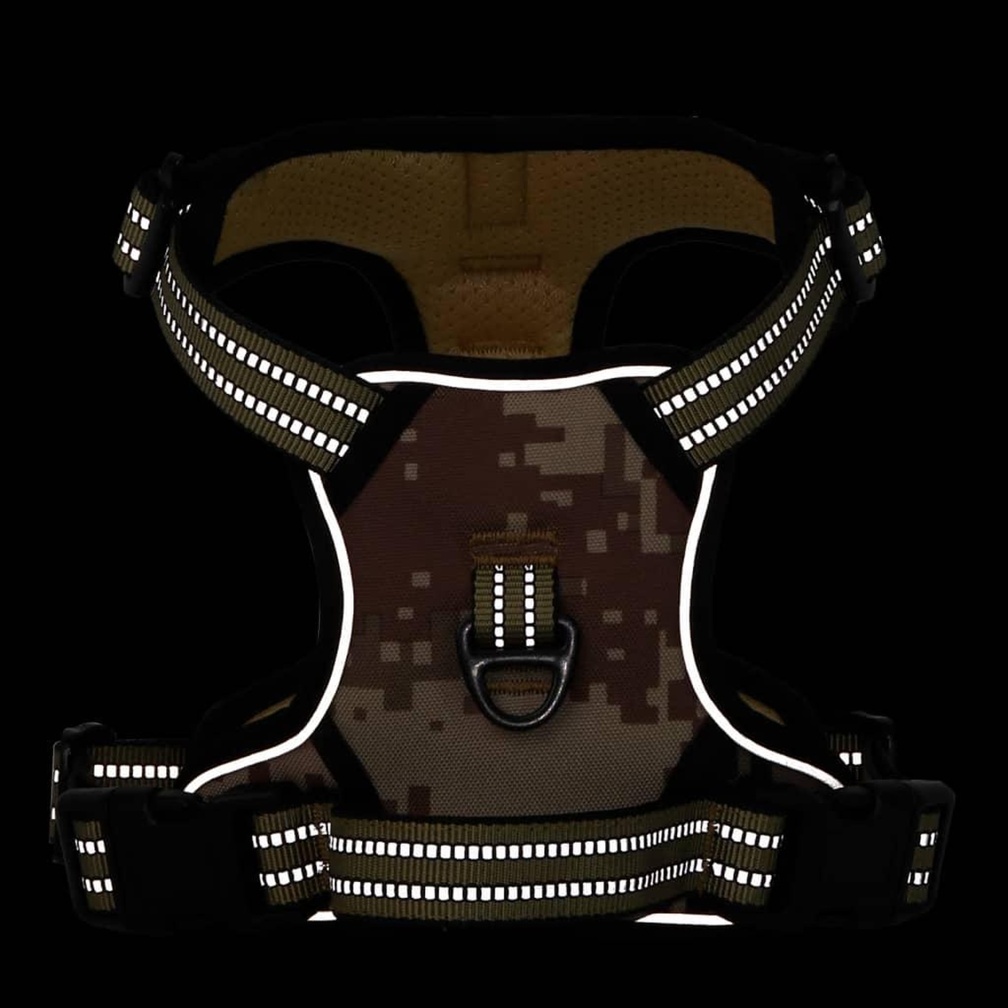 Voir la diapositive 3 : VIDAXL Harnais pour chien avec bandes reflechissantes reglables XL