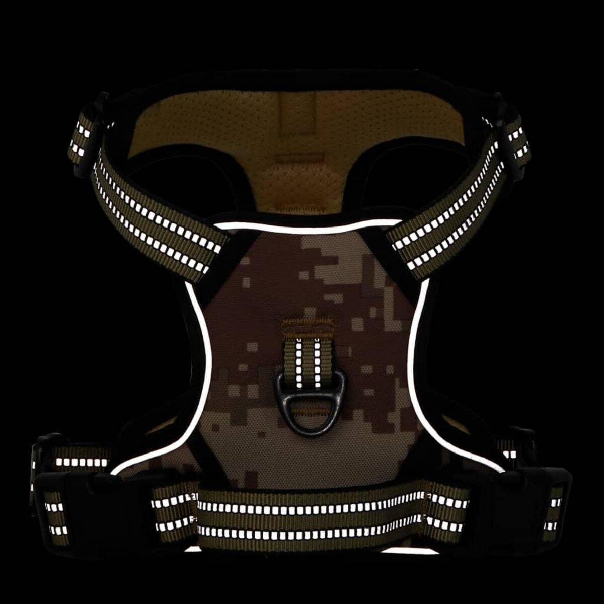 VIDAXL Harnais pour chien avec bandes reflechissantes reglables XL