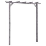 VIDAXL Pergola de jardin Gris 200x40x205 cm Bois de pin impregne