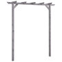 Voir la diapositive 1 : VIDAXL Pergola de jardin Gris 200x40x205 cm Bois de pin impregne