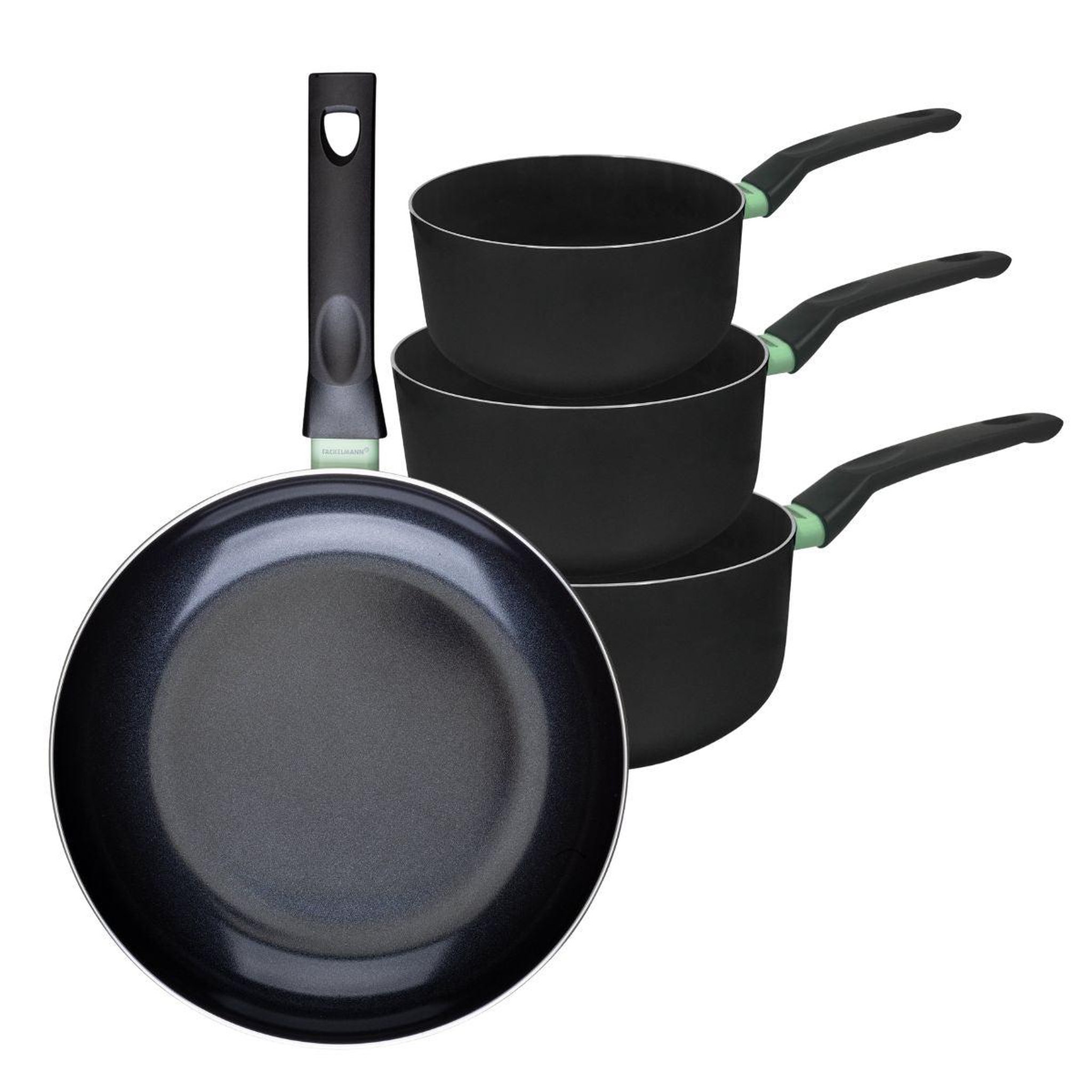 Fackelmann Ensemble de 1 poêle de 28 cm et 3 casseroles 16, 18 et 20 cm fackelmann brandao