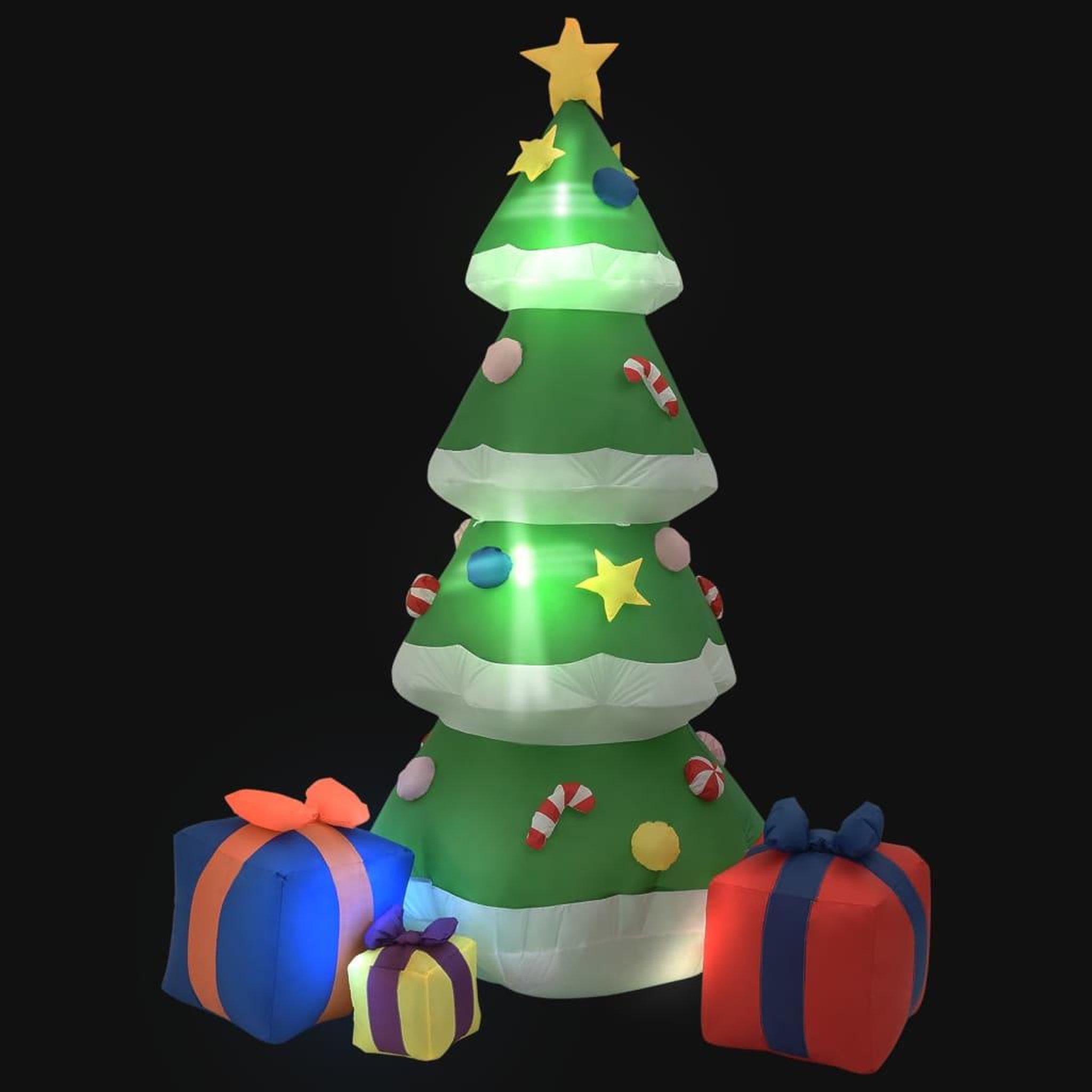 Voir la diapositive 2 : VIDAXL Sapin de Noël gonflable avec LED Int/Ext 240 cm