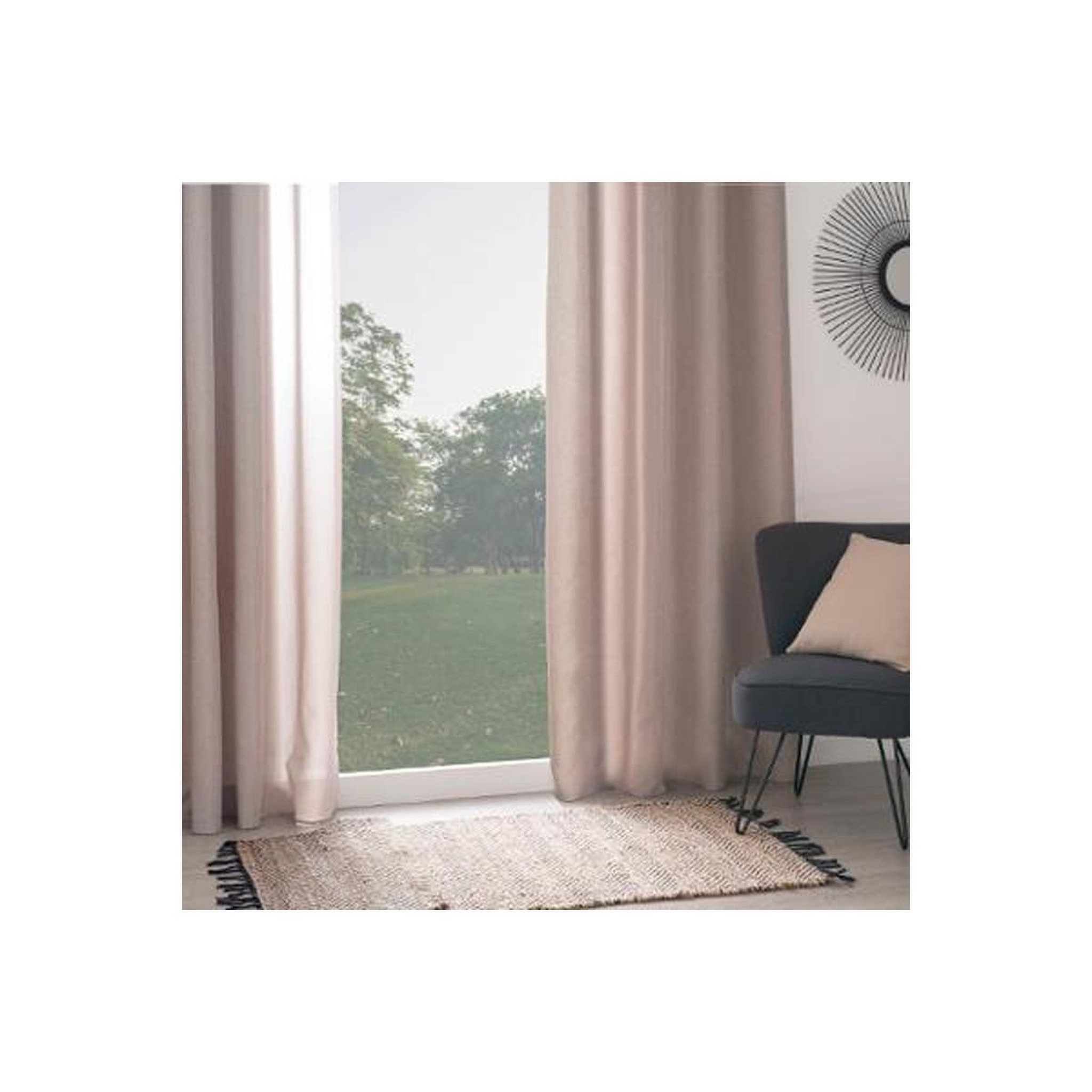 ATMOSPHERA Rideau isolant  tim  140x260cm lin