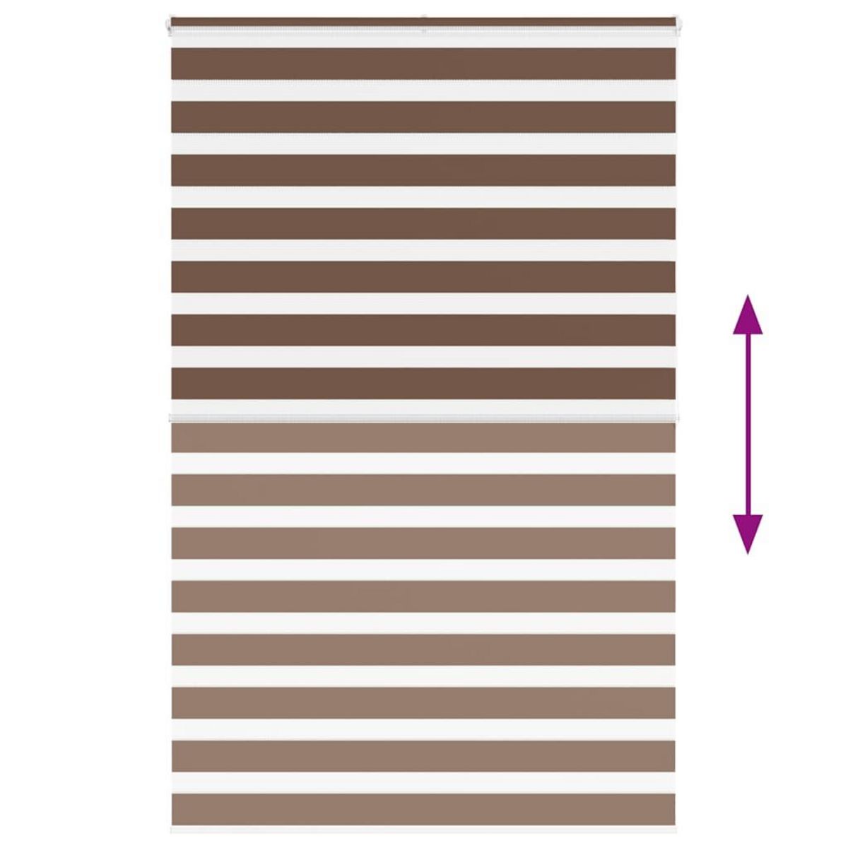 VIDAXL Store zebre marron 150x200cm largeur du tissu 145,9cm polyester