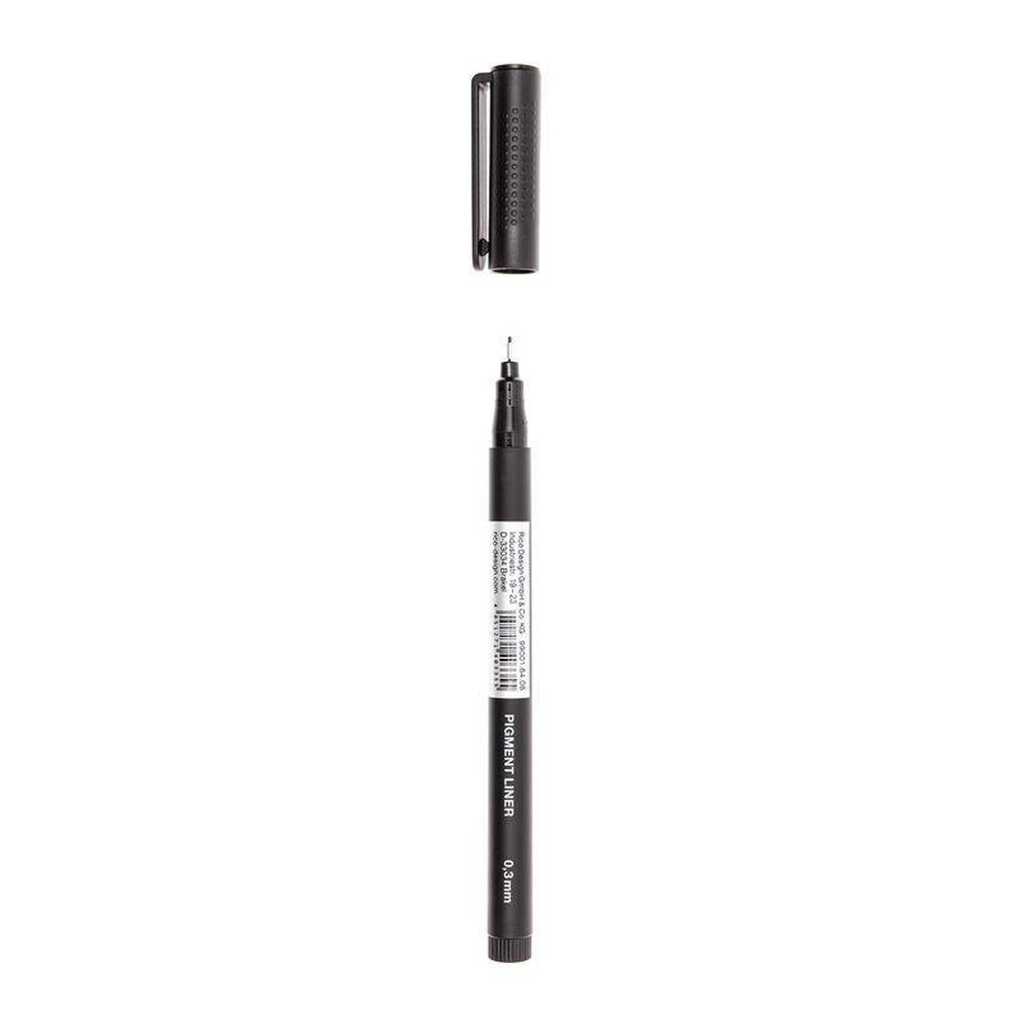 Voir la diapositive 1 : RICO DESIGN Feutre pigmenté noir 0,3 mm