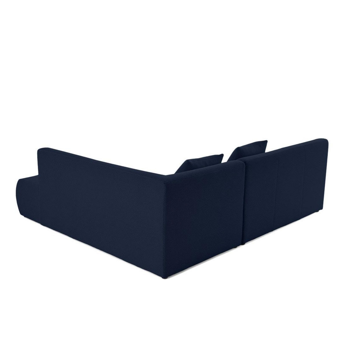 LISA DESIGN Onyx - canapé modulable d'angle droit 5 places - en tissu mailles 3d