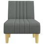 Voir la diapositive 4 : VIDAXL Chaise longue gris fonce tissu