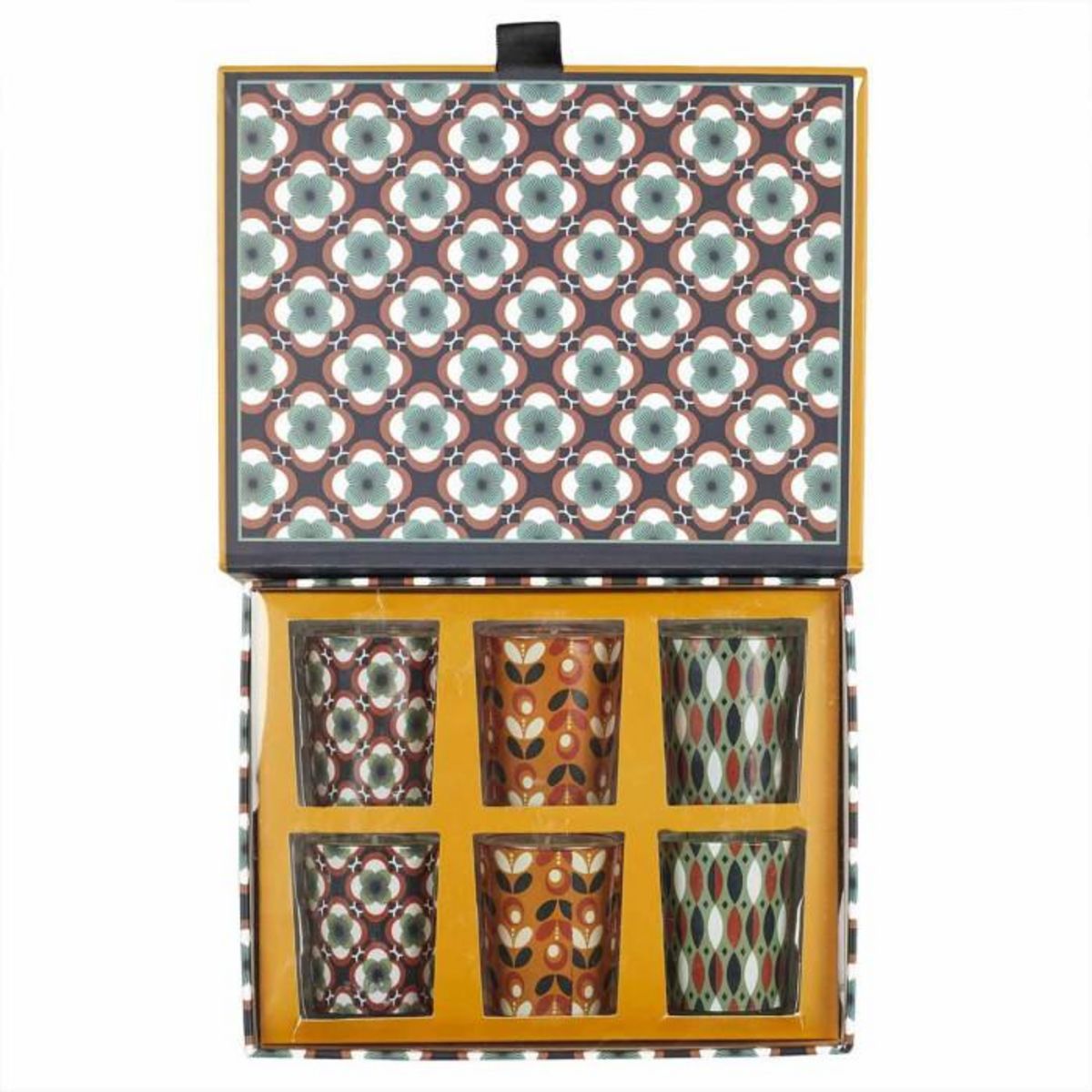 Paris Prix Lot de 6 Bougies Parfumées  Rétro  5cm Multicolore