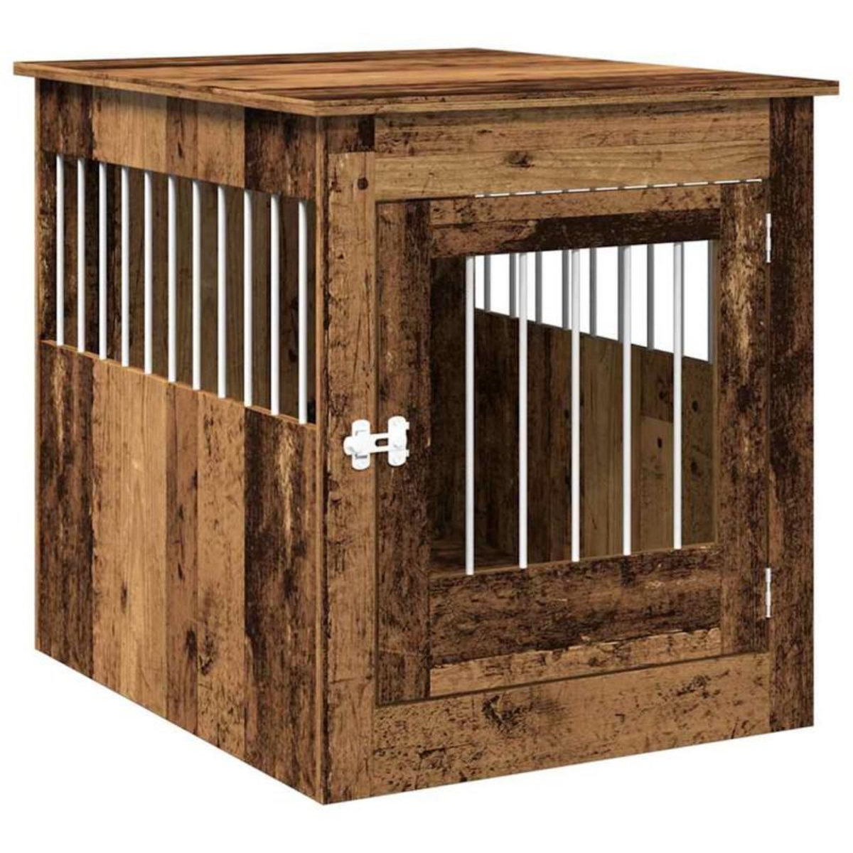 VIDAXL Meuble de cage chiens vieux bois 64,5x80x71cm bois d ingénierie
