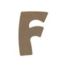  Lettre majuscule F en bois MDF à décorer - 8 cm