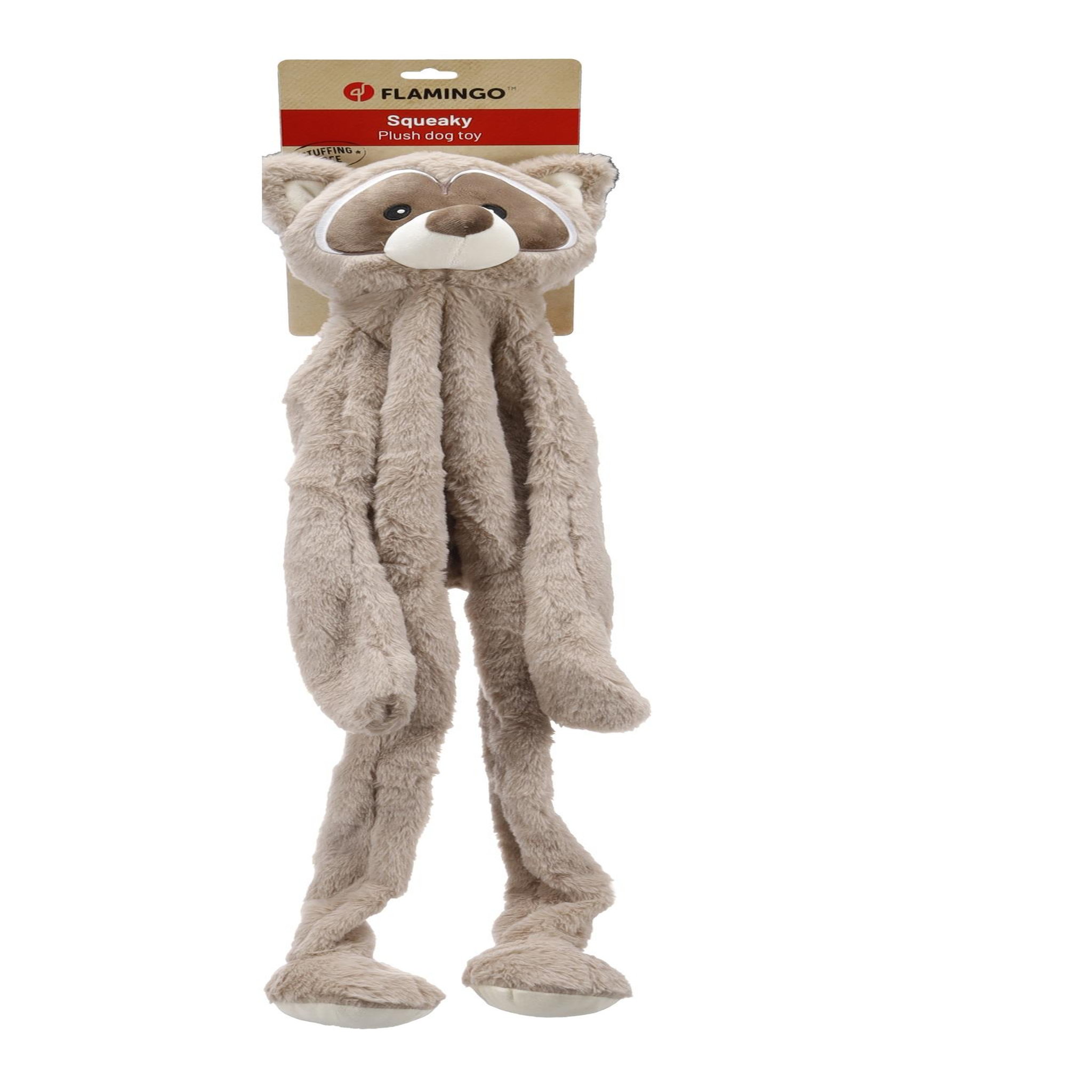 Voir la diapositive 2 : Eden Peluche géante sonore pour chien raton laveur