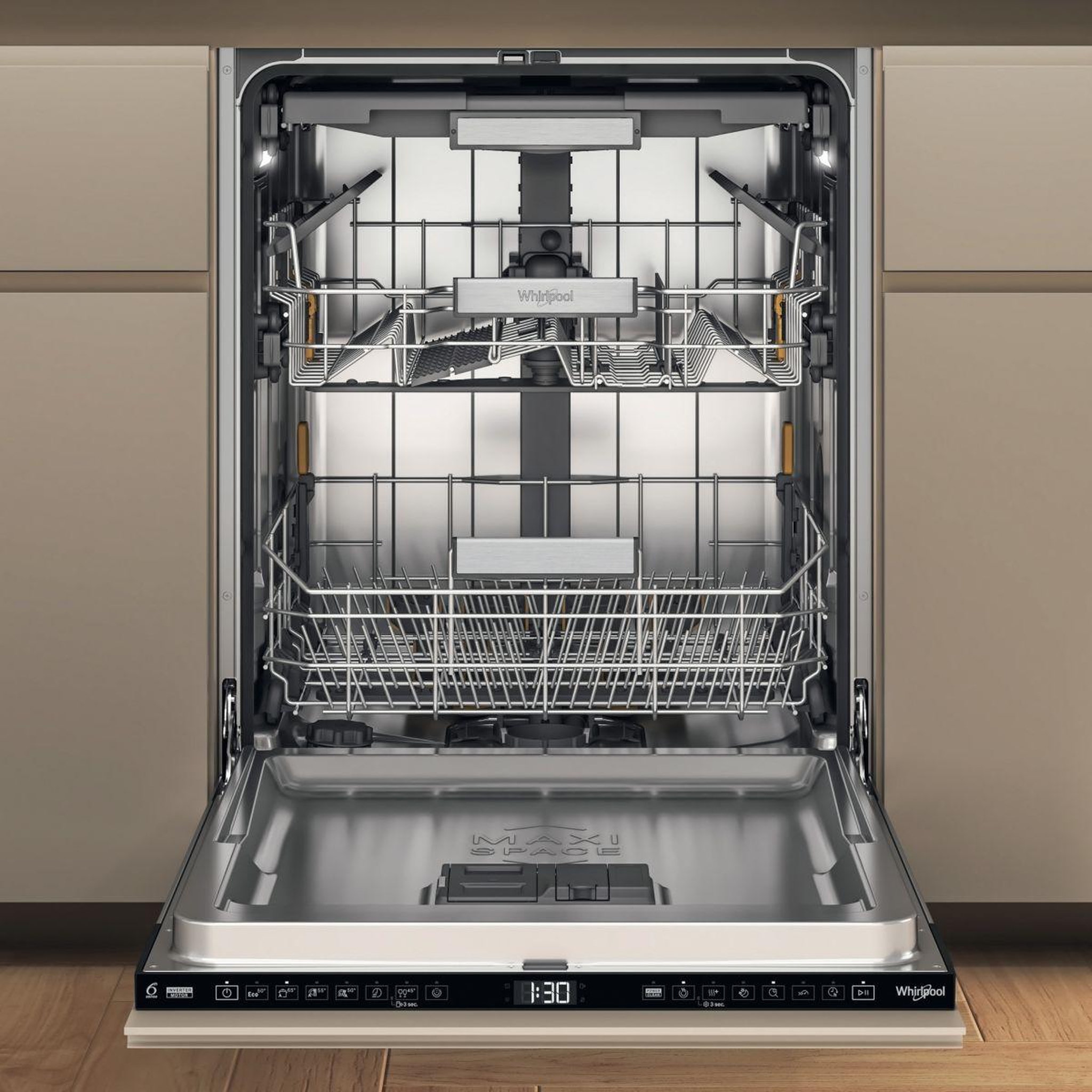 Voir la diapositive 3 : Whirlpool Lave vaisselle encastrable W7IHF60TUS MaxiSpace