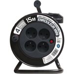 ZENITECH Rallonge Ménager 3G 1 mm² - GRIS 15 M