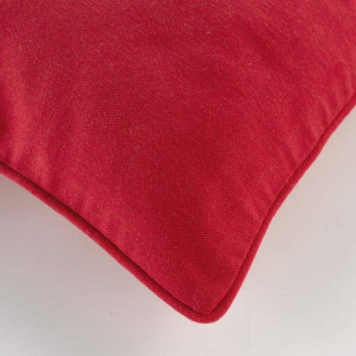 Paris Prix Housse de Coussin  Twily  40x40cm Rouge