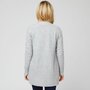 Voir la diapositive 2 : IN EXTENSO Gilet long gris chiné femme