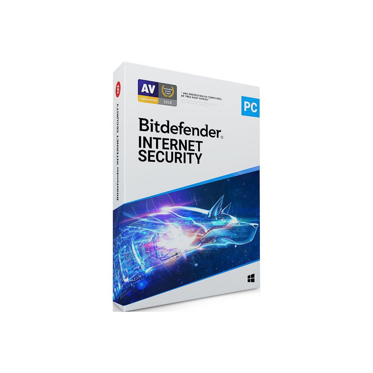 BITDEFENDER Logiciel antivirus et optimisation Internet Security  - 1 an - 1 poste